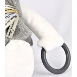 Peluche d'éveil ours 30 cm argent