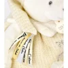 Peluche d'éveil ours 30 cm blanc