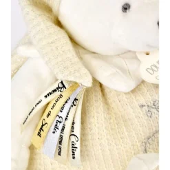 Peluche d'éveil ours 30 cm blanc