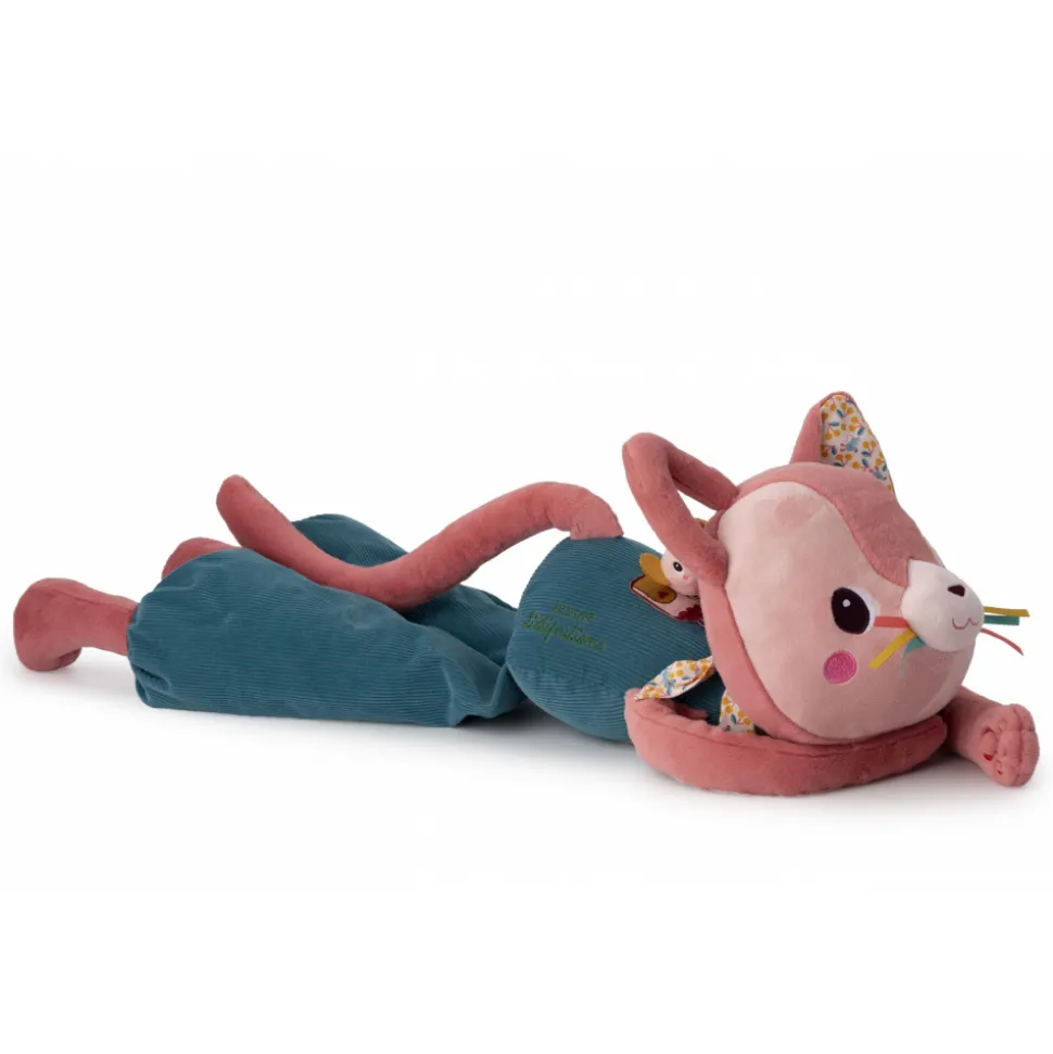 Peluche géante d'activités jeanne le chat