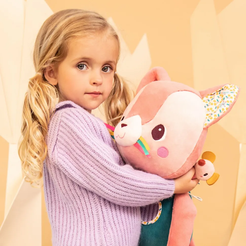 Peluche géante d'activités jeanne le chat