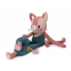 Peluche géante d'activités jeanne le chat