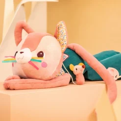 Peluche géante d'activités jeanne le chat