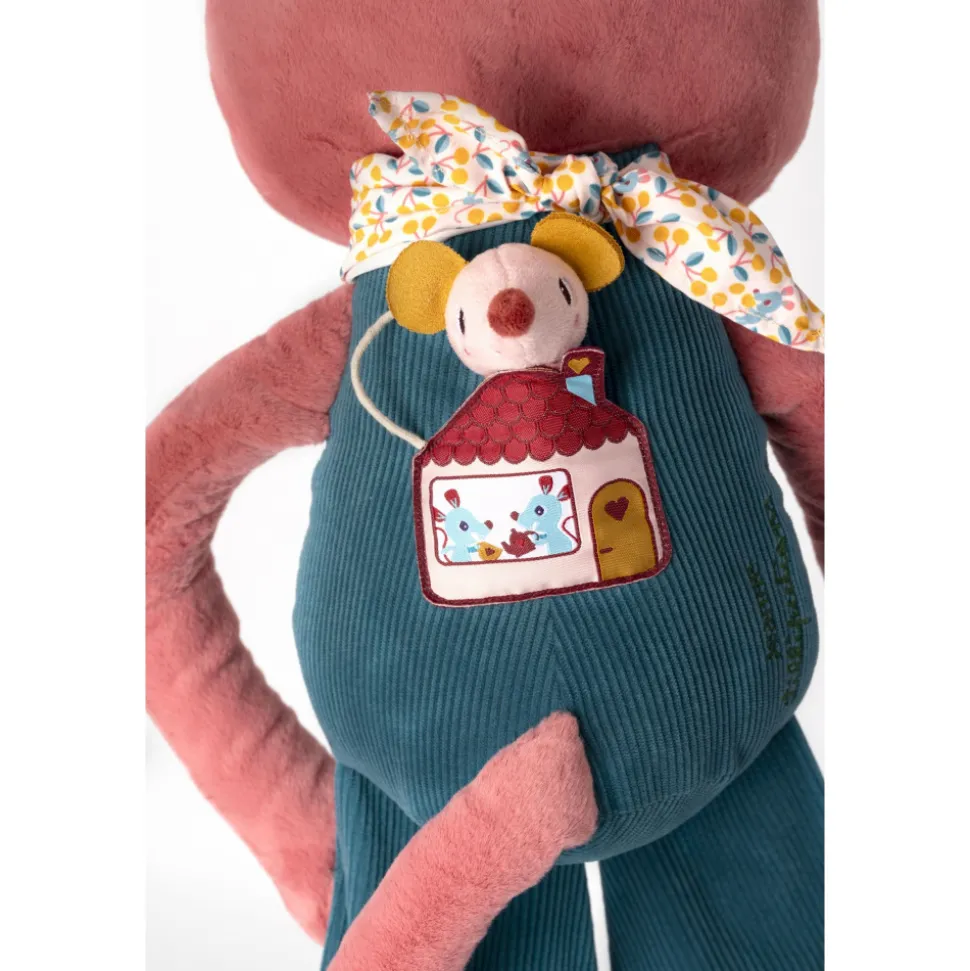 Peluche géante d'activités jeanne le chat