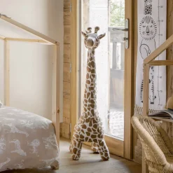 Peluche géante girafe h100 cm