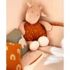 Peluche géante girafe moutarde - 80 cm