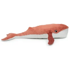 Peluche géante les ptipotos baleine et son bébé gravillou terracotta