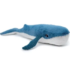 Peluche géante les ptipotos baleine et son bébé gravillou bleu
