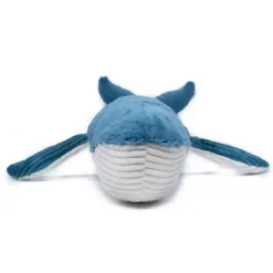Peluche géante les ptipotos baleine et son bébé gravillou bleu