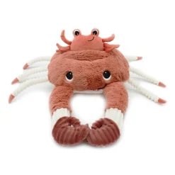 Peluche géante les ptipotos crabe et son bébé cassecou terracotta