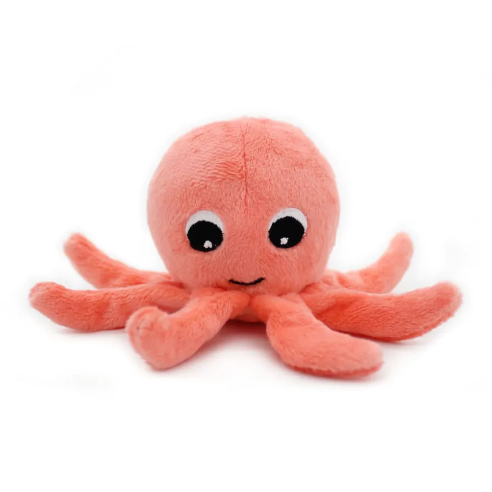 Peluche géante les ptipotos pieuvre et son bébé filou corail
