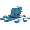 Peluche géante les ptipotos pieuvre et son bébé filou bleu