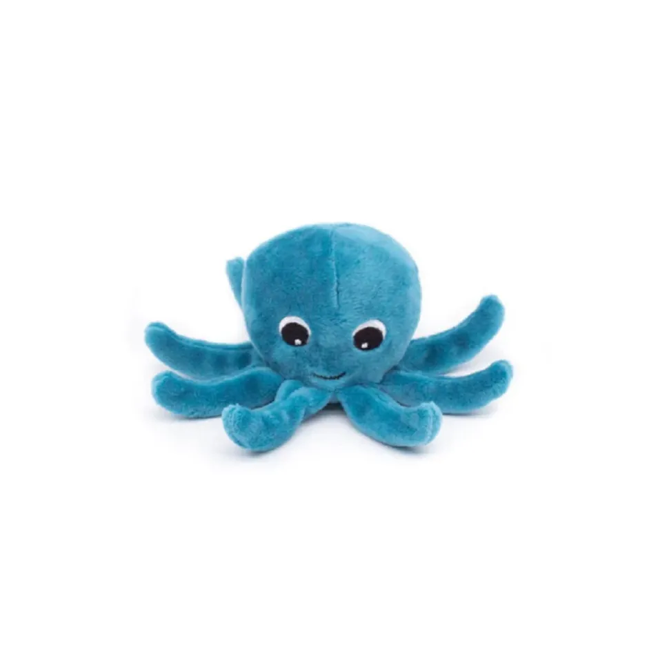 Peluche géante les ptipotos pieuvre et son bébé filou bleu