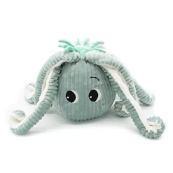 Peluche géante les ptipotos pieuvre et son bébé filou menthe