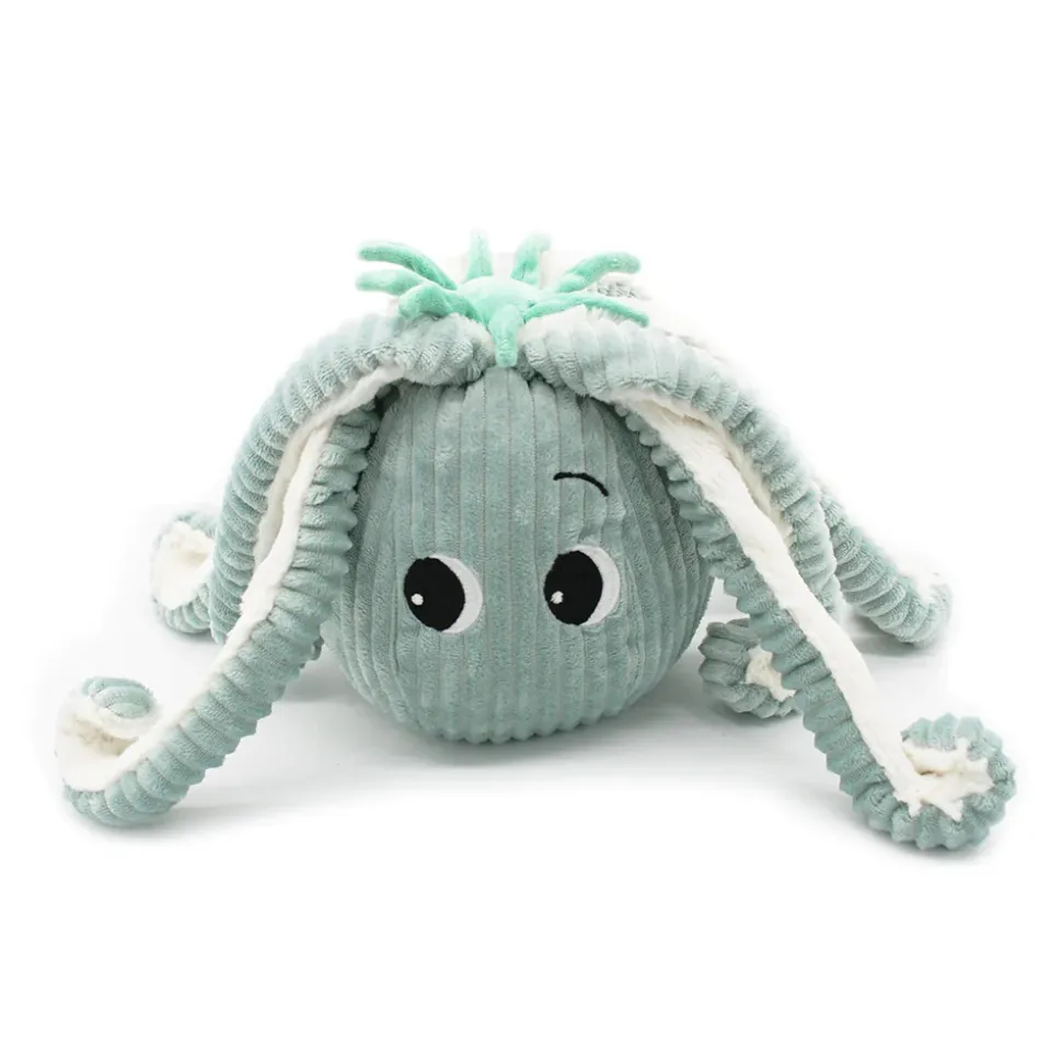 Peluche géante les ptipotos pieuvre et son bébé filou menthe