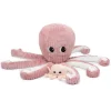 Peluche géante les ptipotos pieuvre et son bébé filou rose