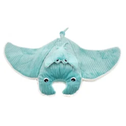 Peluche géante les ptipotos raie manta et son bébé mantalou aqua