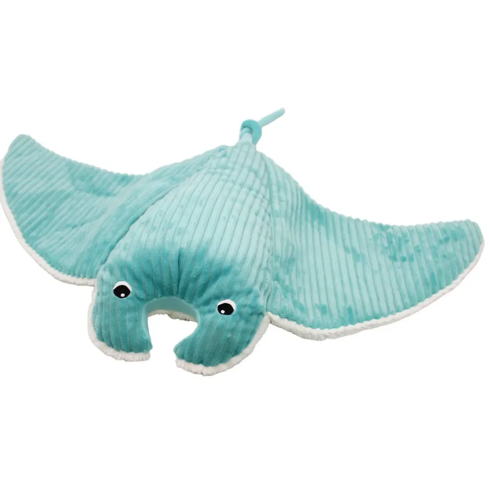 Peluche géante les ptipotos raie manta et son bébé mantalou aqua