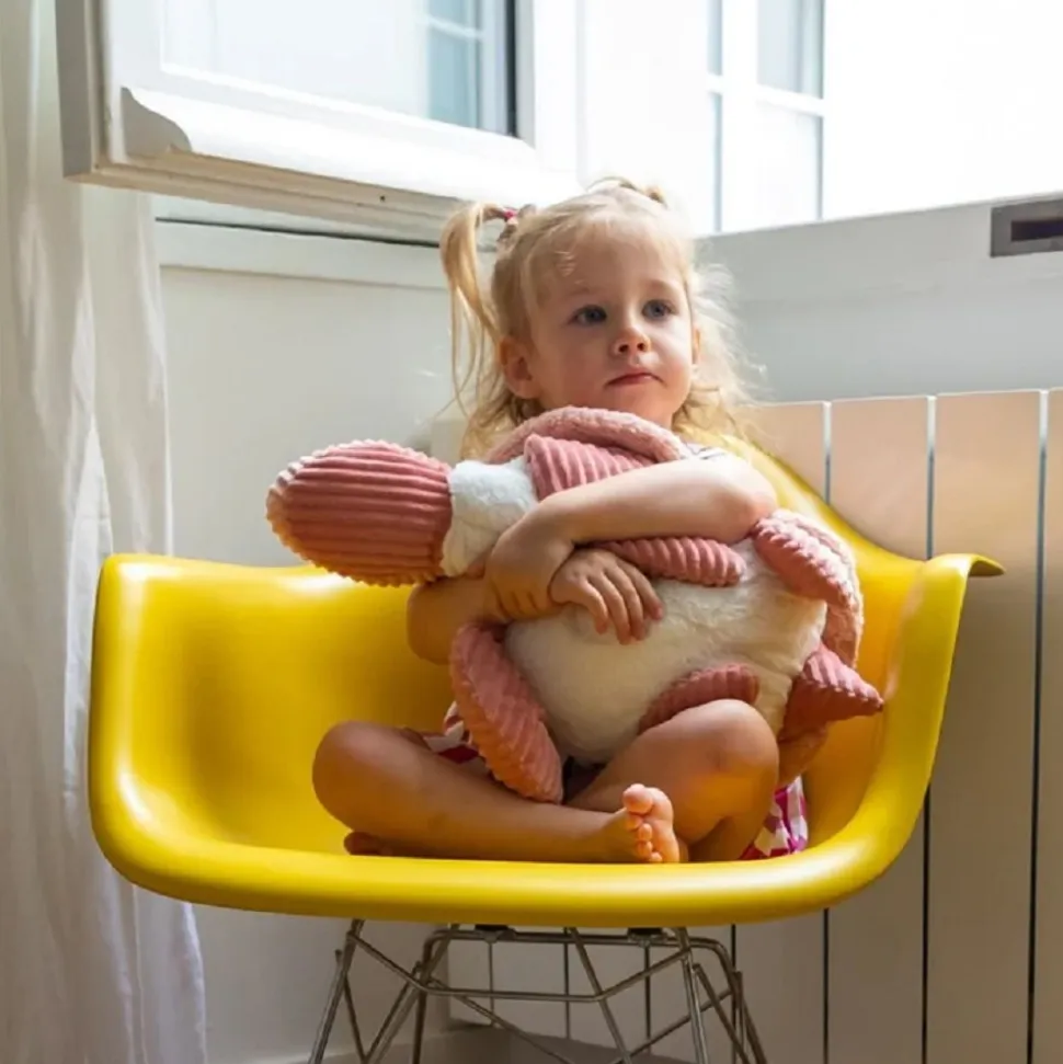 Peluche géante les ptipotos tortue sauvenou rose