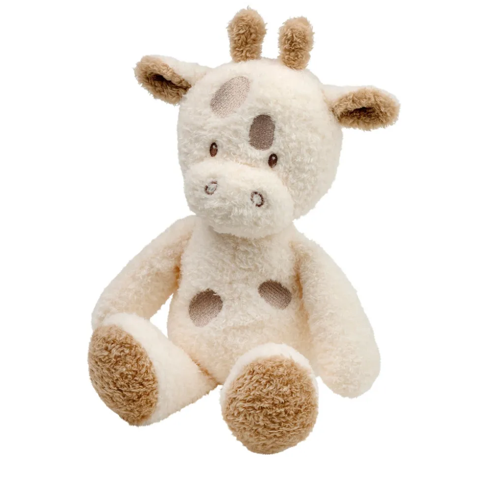 Peluche girafe bouclette 30cm écru teddy bouclette