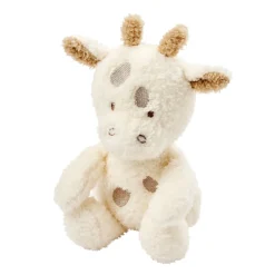 Peluche girafe teddy bouclette 24cm ecru