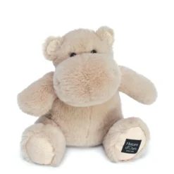 Peluche hippopotame 25 cm beige