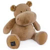 Peluche hippopotame 85 cm marron