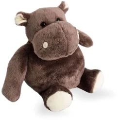 Peluche hippopotame marron 23 cm