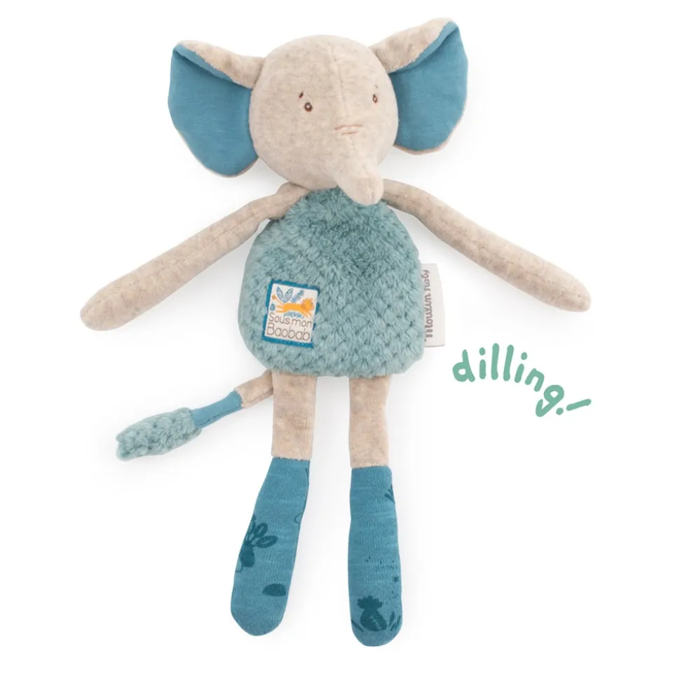Peluche hochet sous mon baobab - eléphant