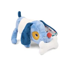 Peluche jules le chien et son panier