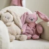 Peluche lapidou avec bandana phosphorescent glow vieux rose 36 cm