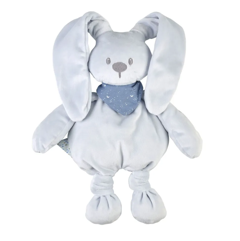 Peluche lapidou avec bandana phosphorescente glow bleu pastel 36 cm