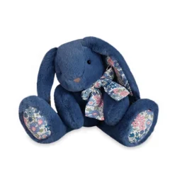 Peluche lapin bleu copains câlins 25 cm