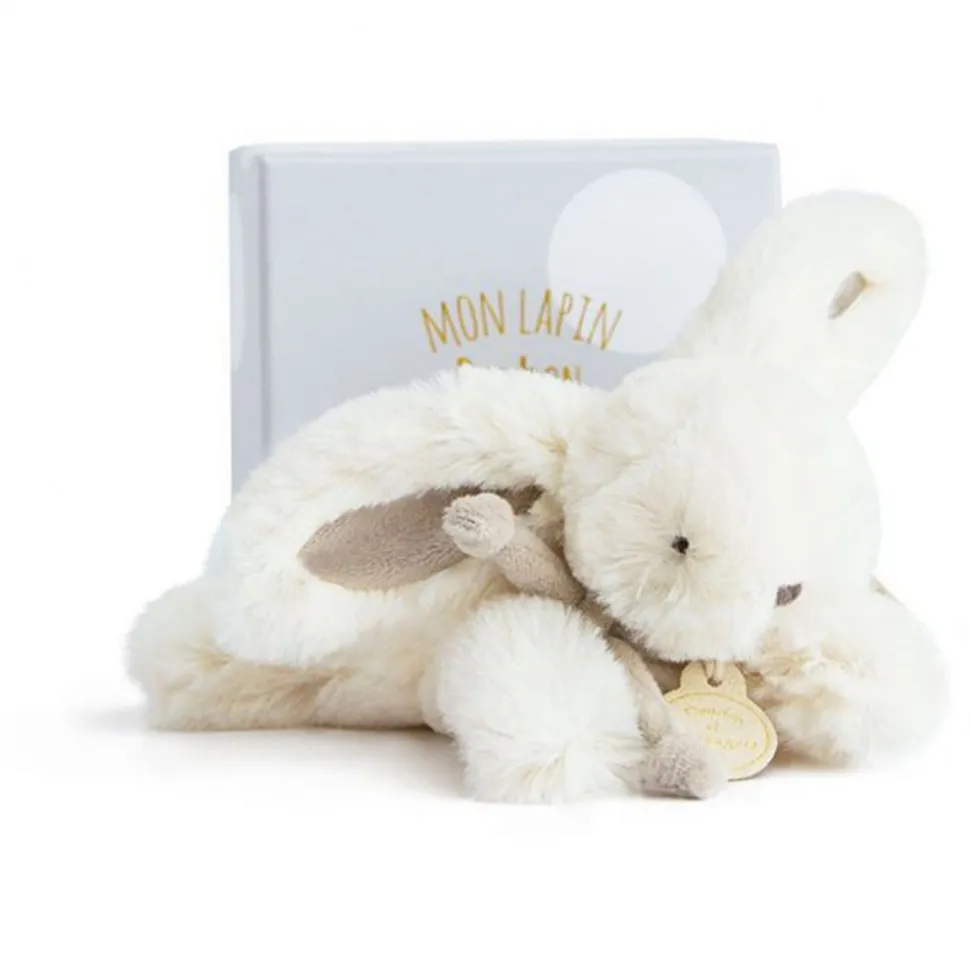 Peluche lapin bonbon 16 cm taupe