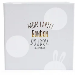 Peluche lapin bonbon 16 cm taupe