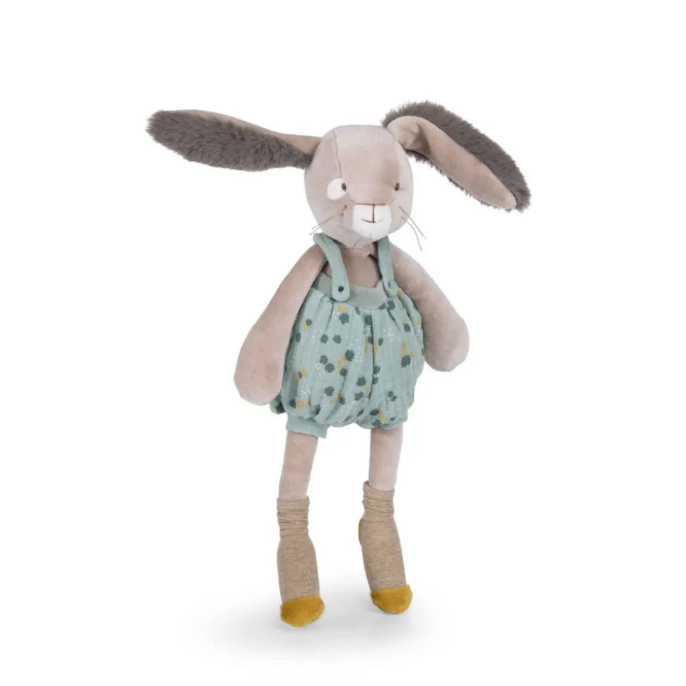 Peluche lapin 40cm trois petits lapins - sauge