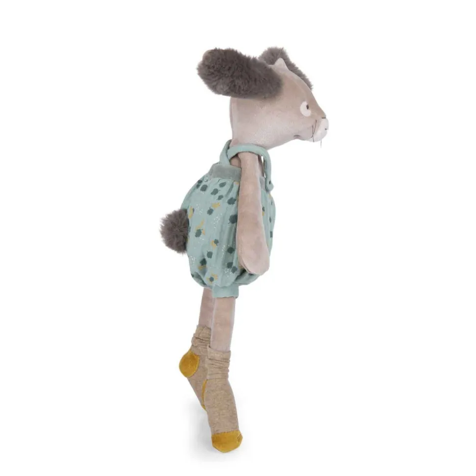 Peluche lapin 40cm trois petits lapins - sauge