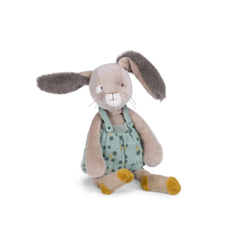 Peluche lapin 40cm trois petits lapins - sauge