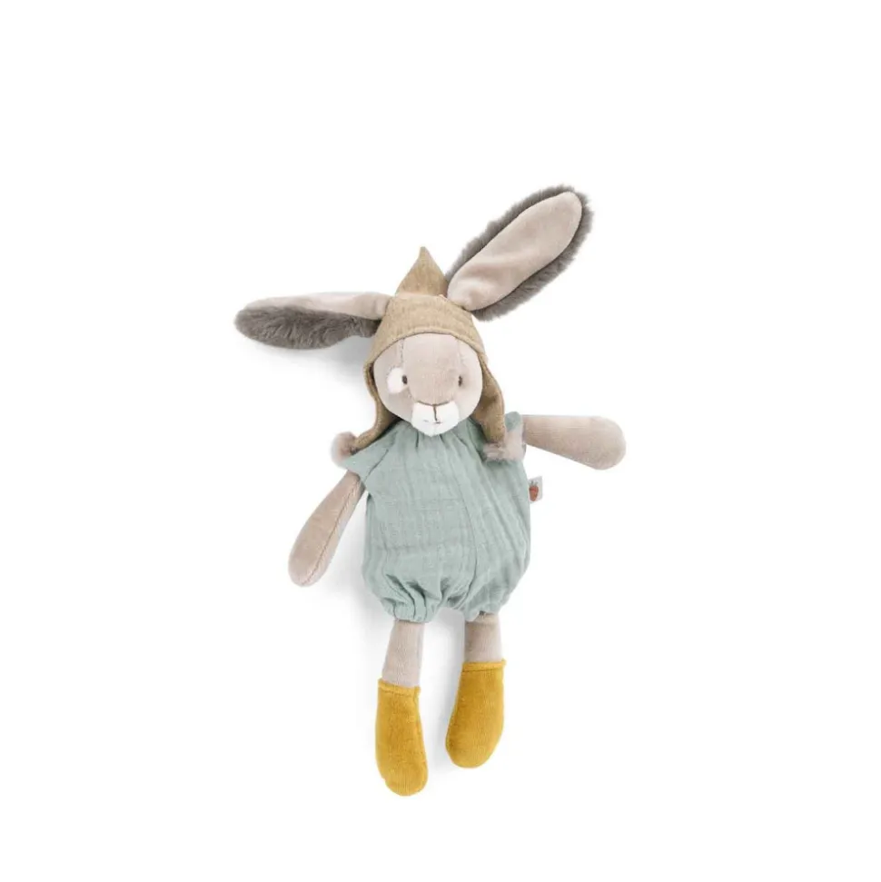 Peluche lapin 32 cm trois petits lapins - sauge