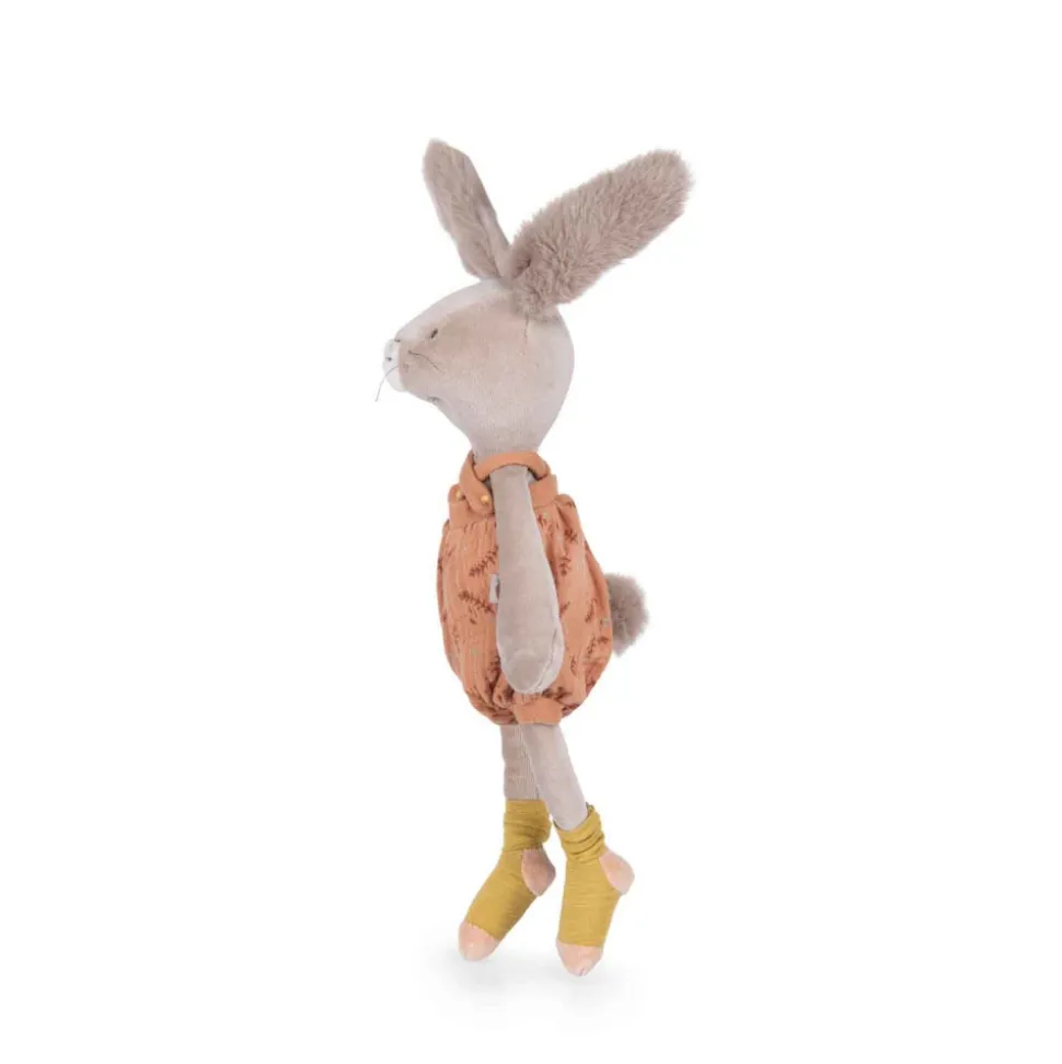 Peluche lapin 40cm trois petits lapins - argile