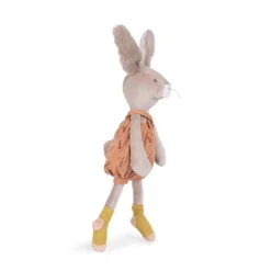 Peluche lapin 40cm trois petits lapins - argile
