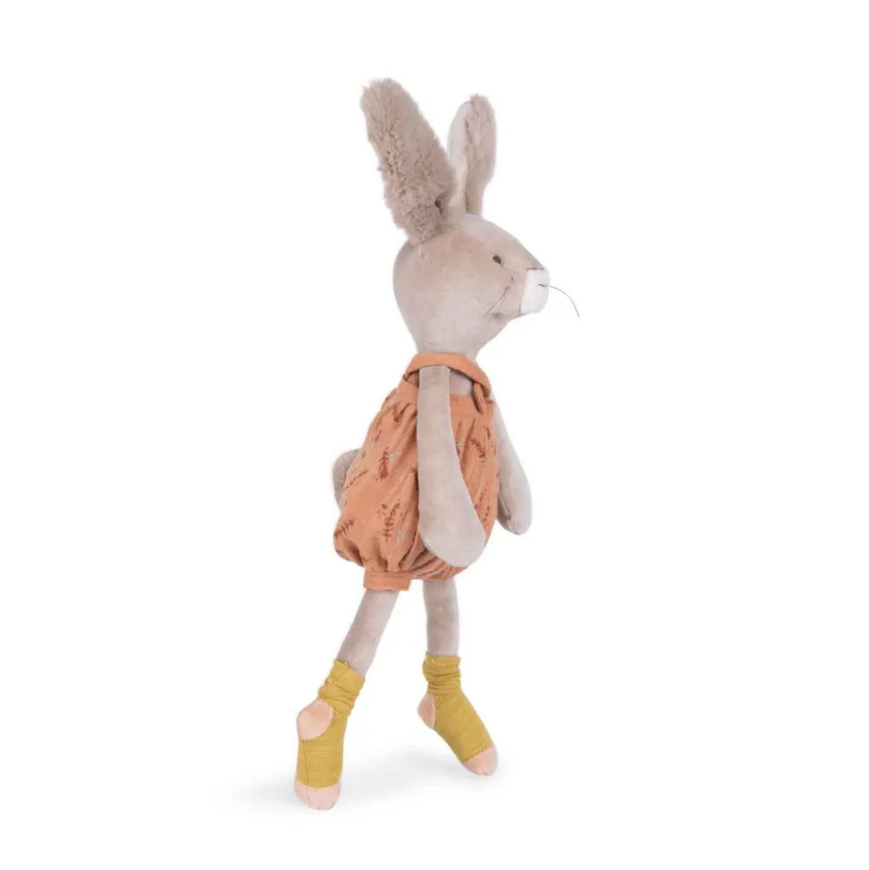Peluche lapin 40cm trois petits lapins - argile
