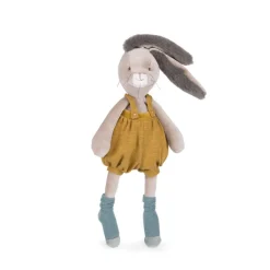 Peluche lapin 40cm trois petits lapins - ocre