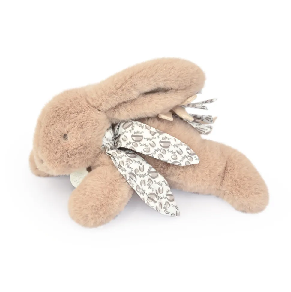 Peluche lapin doudou beige sable 25 cm
