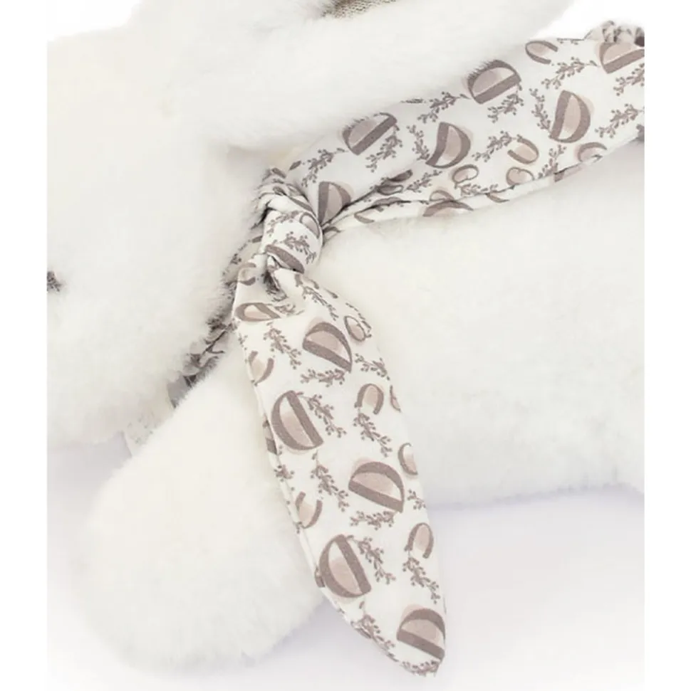 Peluche lapin doudou blanc 25 cm