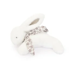 Peluche lapin doudou blanc 25 cm
