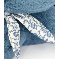 Peluche lapin doudou bleu 25 cm