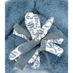 Peluche lapin doudou bleu 25 cm