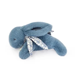 Peluche lapin doudou bleu 25 cm
