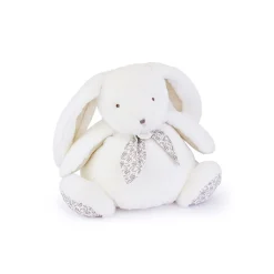 Peluche lapin doudou 42 cm blanc